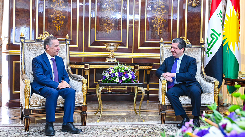 Prime Minister Masrour Barzani met new Greek Ambassador to Iraq, Georgios Almanos, Dec. 11, 2022 (Photo: KRG)